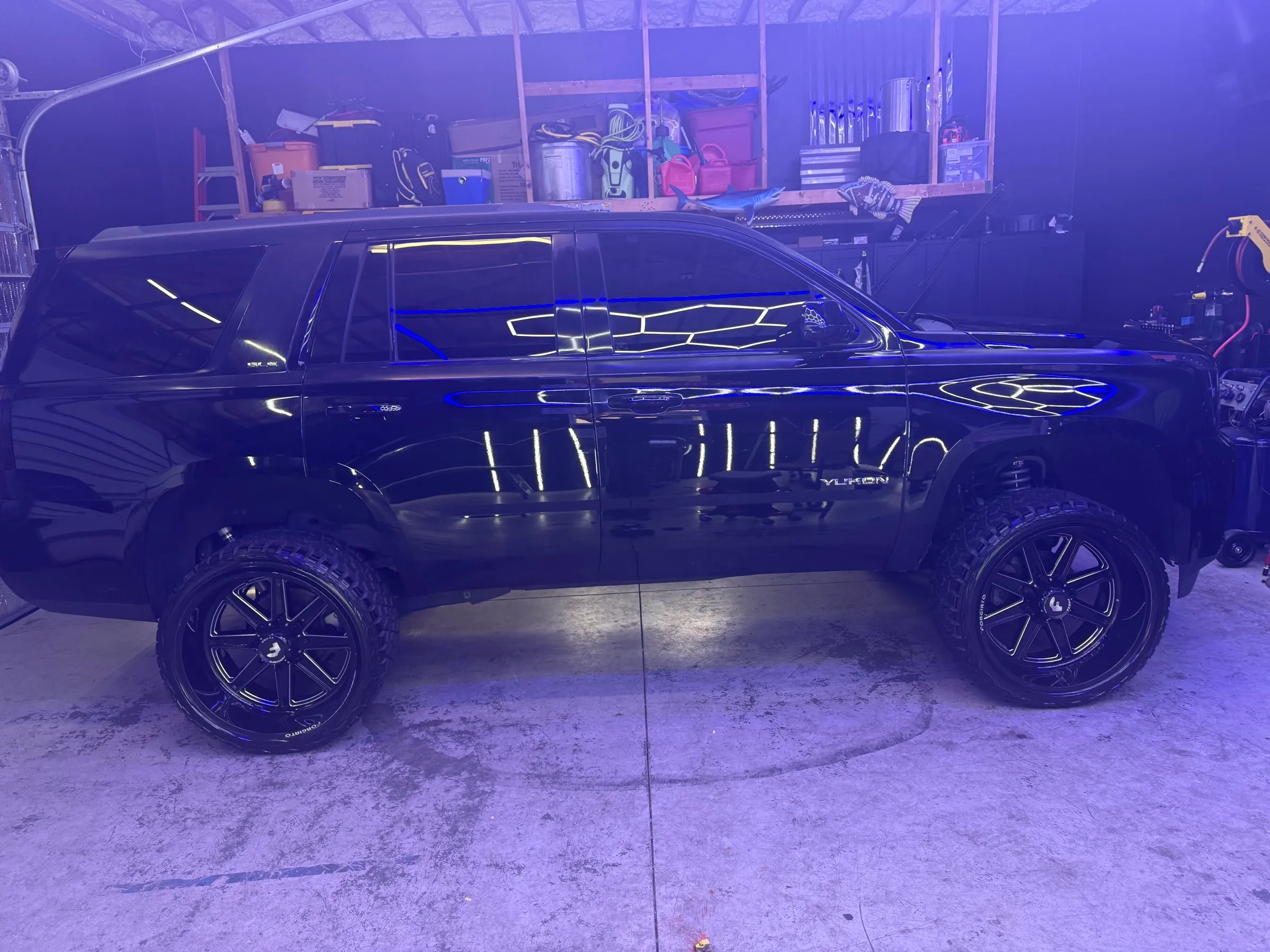 gmc yukon lifted detailed at Duncan Elite Detailing, Naples FL